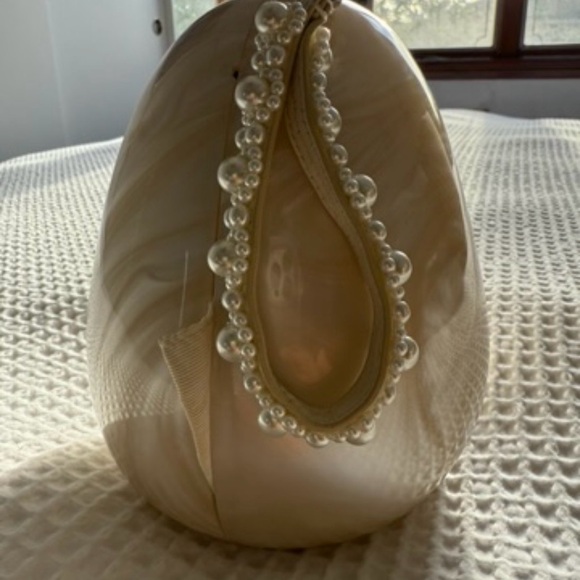 Simone Rocha Handheld Pearl and Perspex Egg Bag - Picture 8 of 9
